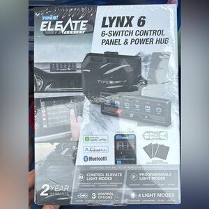 Types Elevate Lynx 6-Switch Control Panel & Power Hub - Black